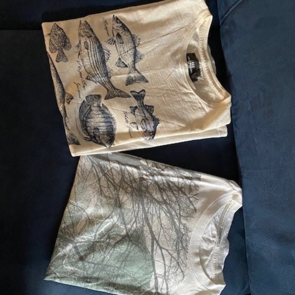 Tee-shirt cream with print (Men Small)